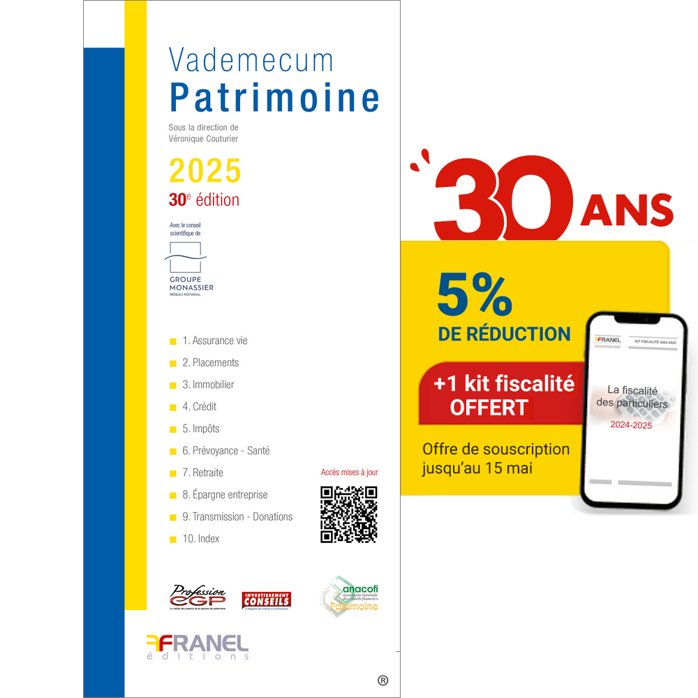 Offre spéciale pour le Vademecum du Patrimoine 2025