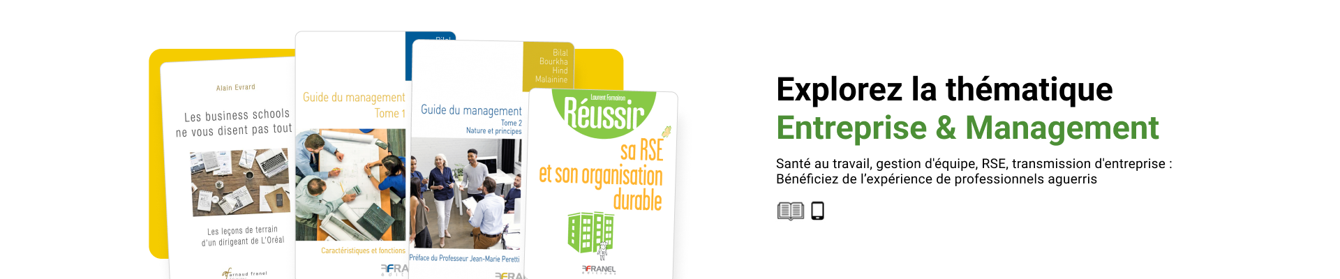 Explorez la thématique Entreprise et Management